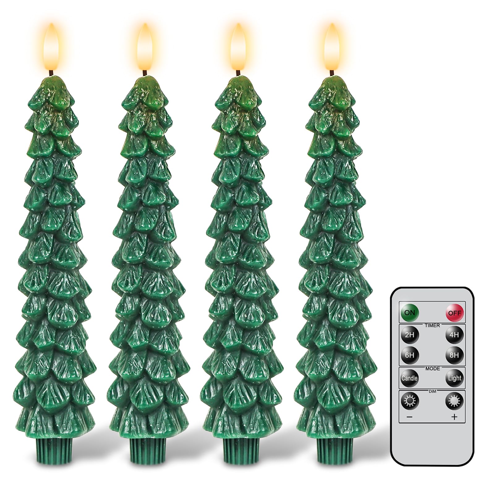 LED Christmas pine cone imitation wax candle lamp