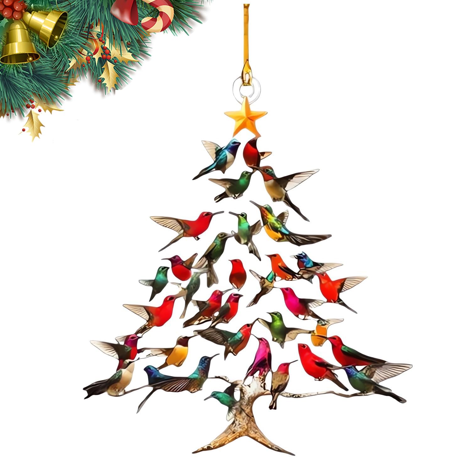Hummingbird Christmas 2D Acrylic Decorative Item