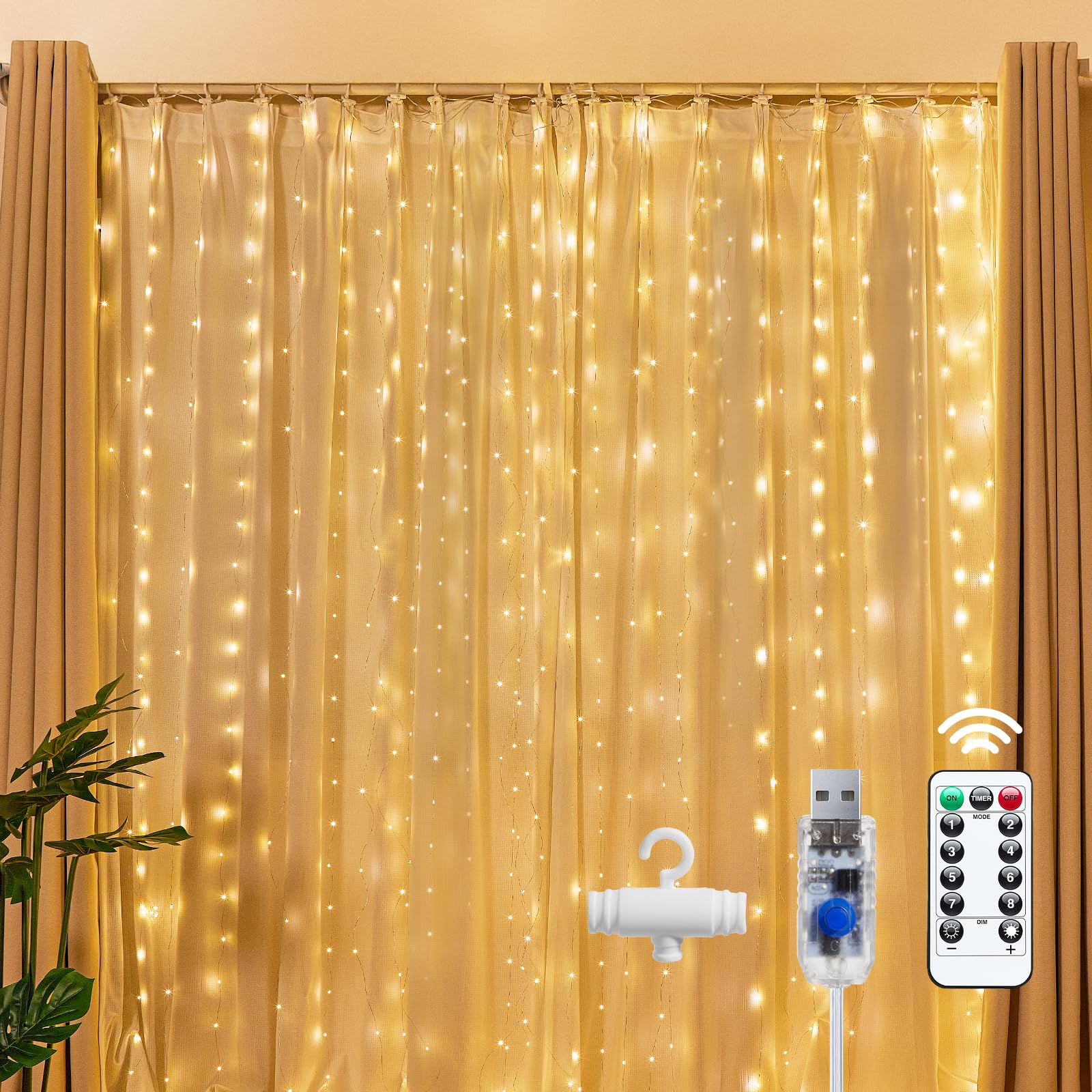 Curtain light strip LED remote control