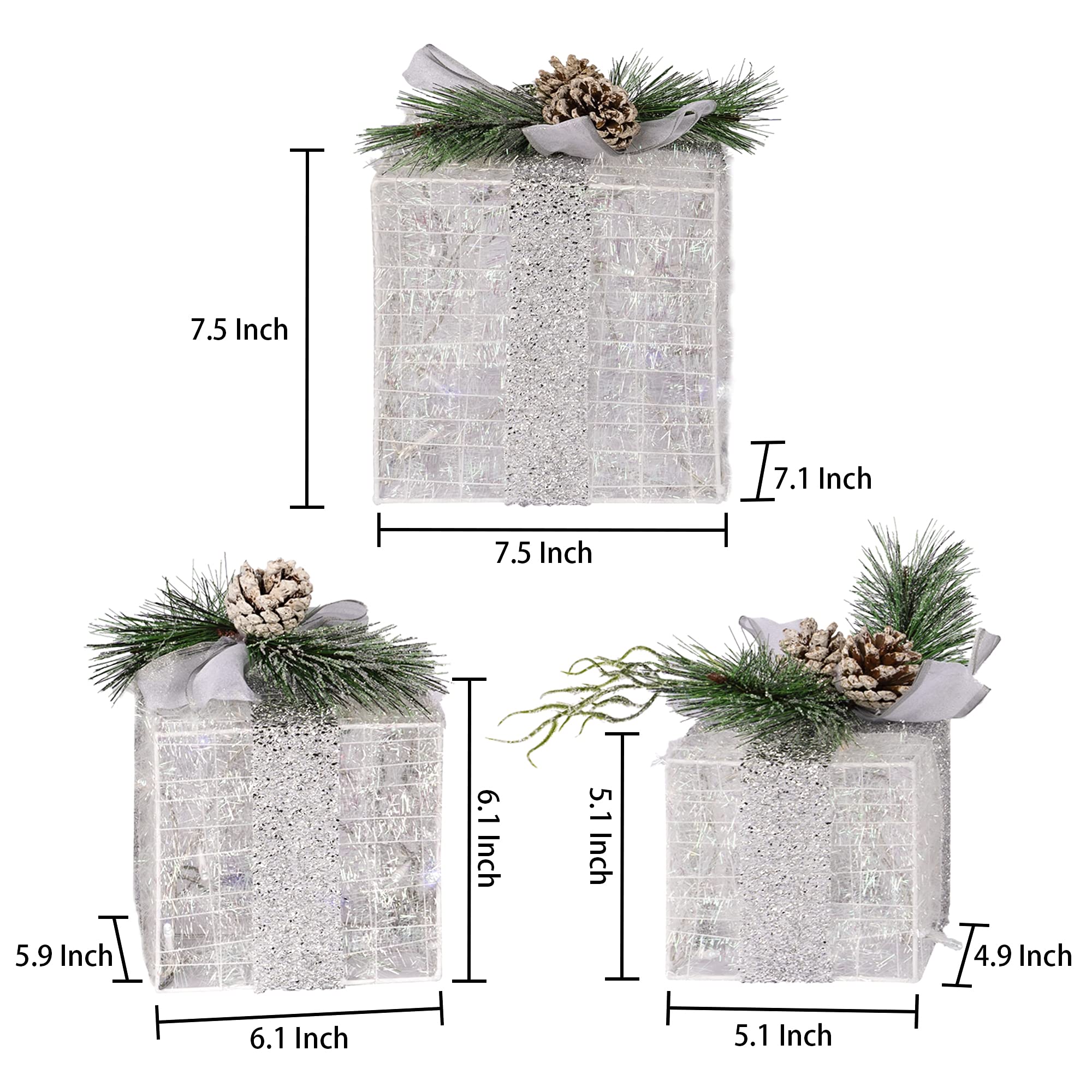 Christmas decoration gift set (three-piece set)