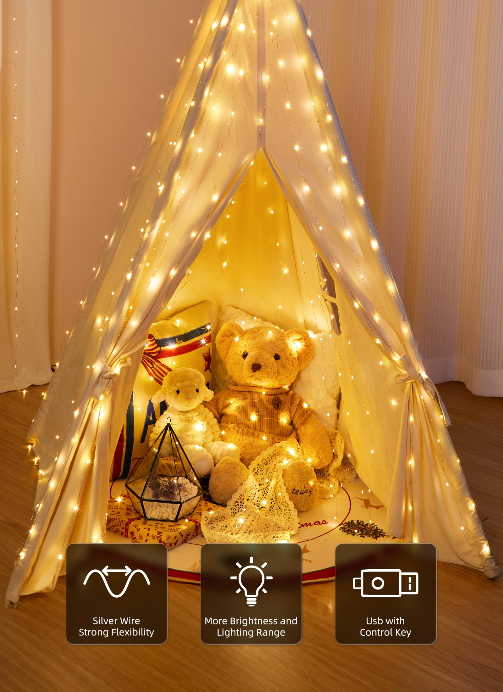Curtain light strip LED remote control