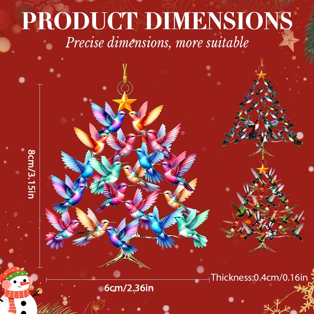 Hummingbird Christmas 2D Acrylic Decorative Item