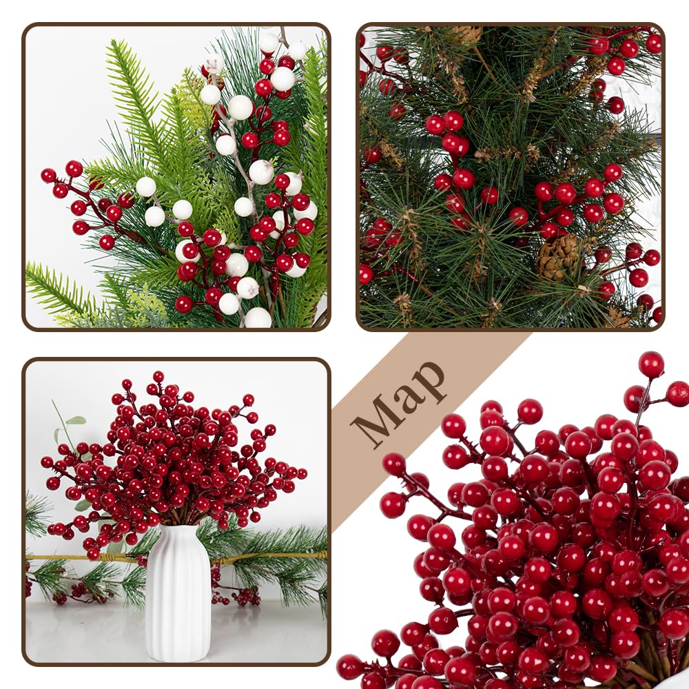 Christmas decoration artificial red berries