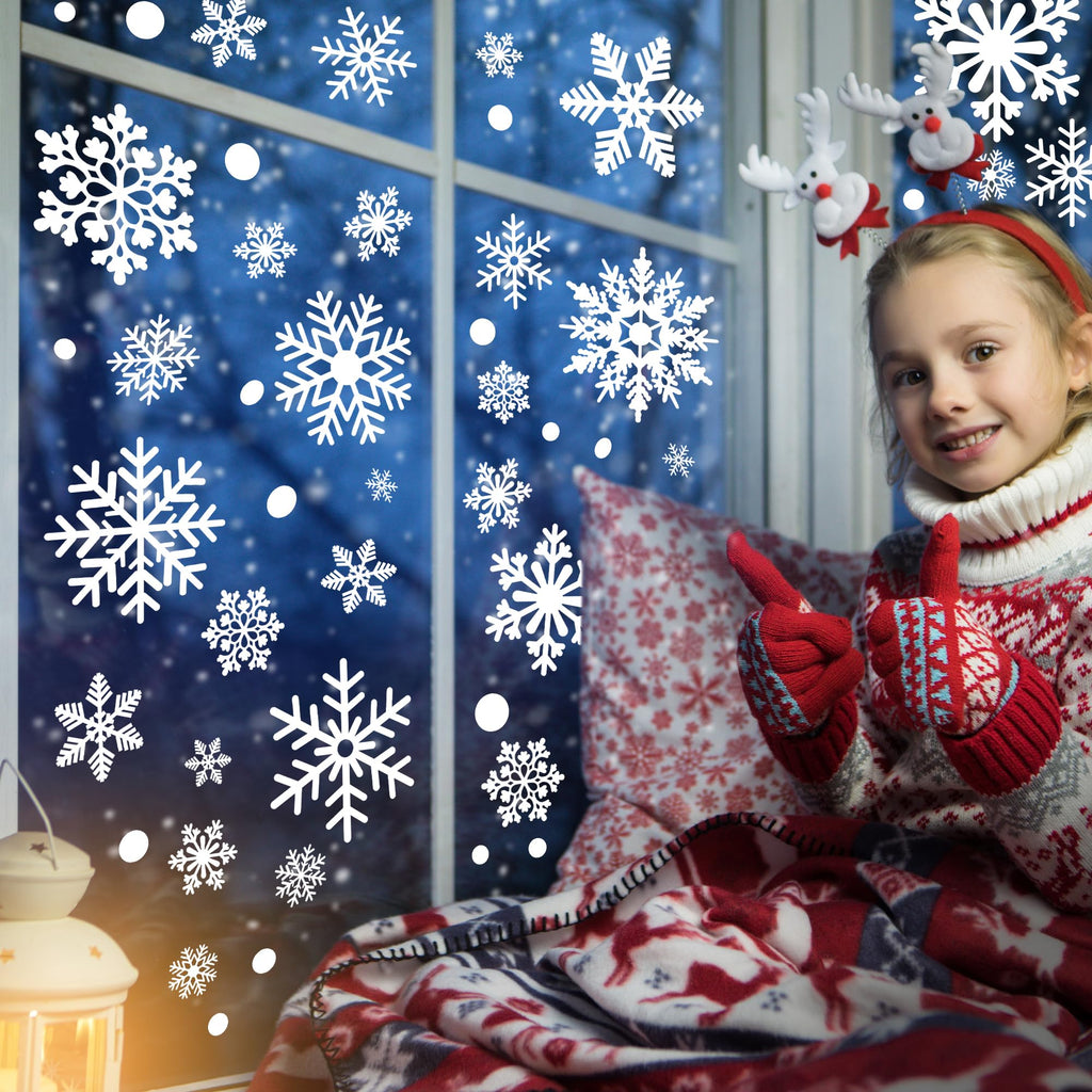 Double-sided Christmas snowflake stickers